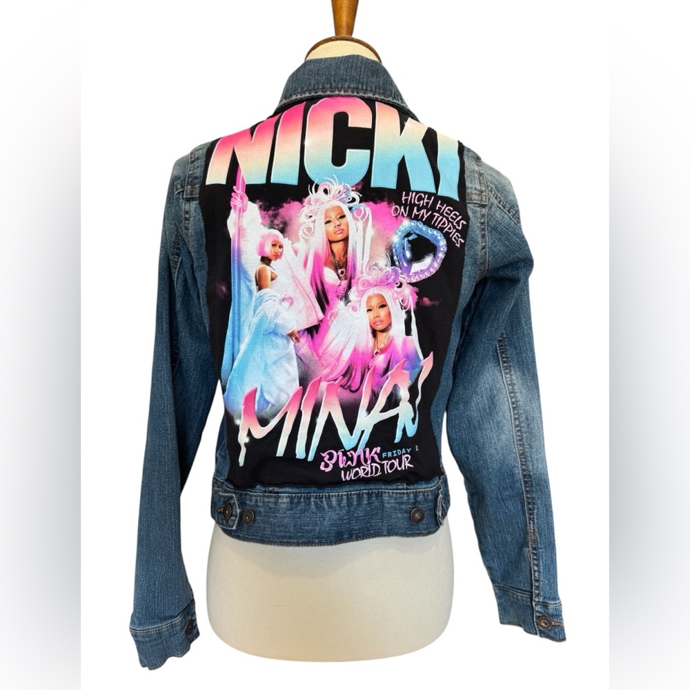 Upcycled Nicki Minaj Jean Jacket #224